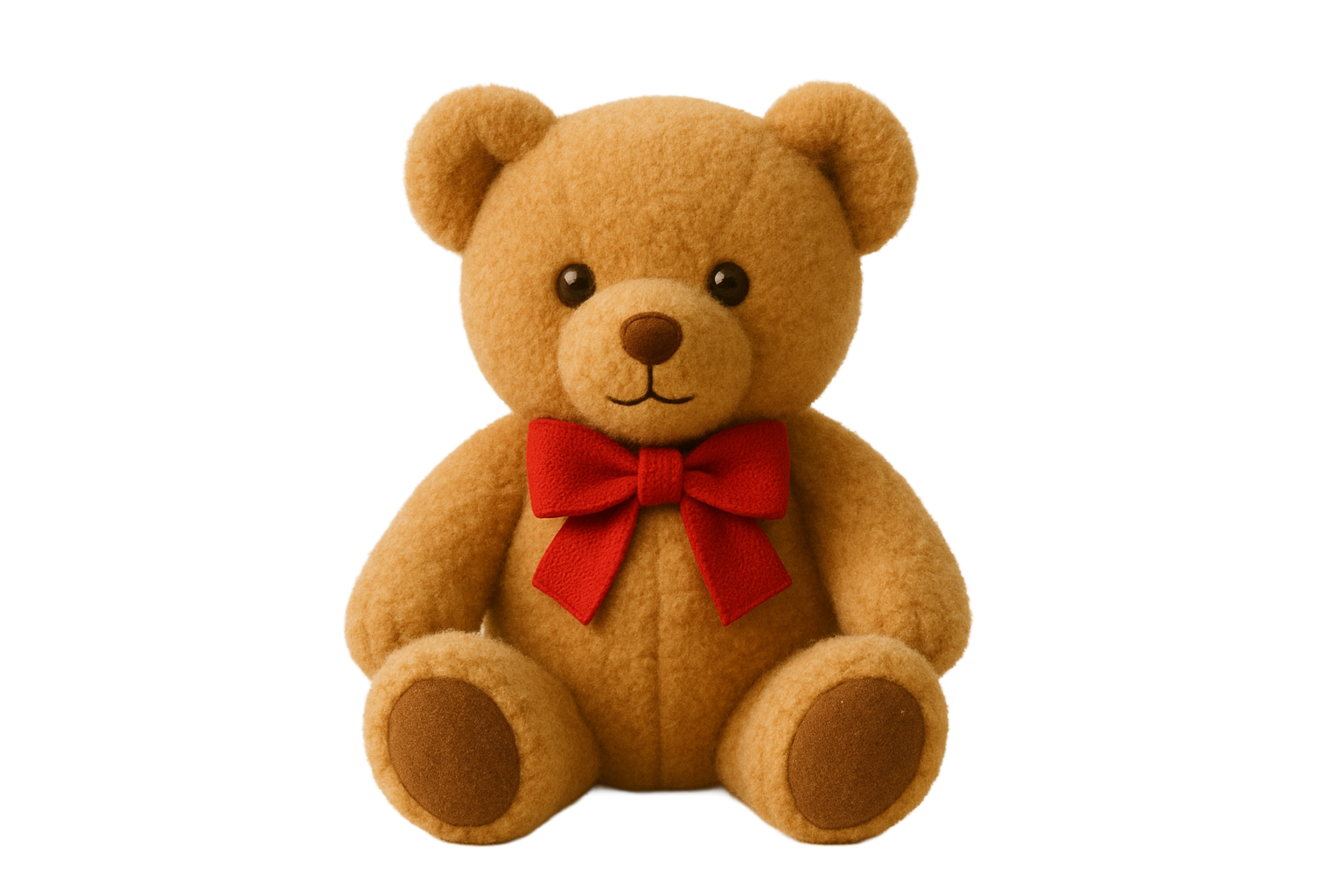 Teddy bear with red bow